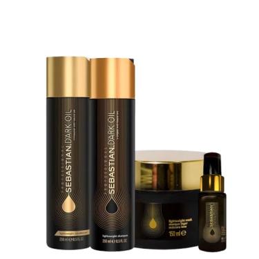 Imagem de KIT SEBASTIAN PROFESSIONAL DARK OIL - SH 250 ML + COND 250 ML + MÁS 150 ML + ÓL 30 ML