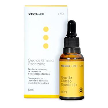 Imagem de Óleo De Girassol Ozonizado Ozônio Ativo 100% Vegetal Concentrado Cicatrização Ozonioterapia 30ml