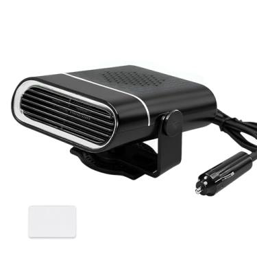 Imagem de Ventilador de aquecedor de carro portátil de 150 W, aquecedor e refrigerador de modo duplo de 12 V com rotação de 360° para desembaçamento rápido, para carro, caminhão, van, SUV