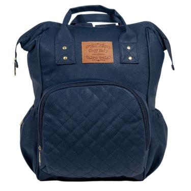 Imagem de Mochila Maternidade Matelassê Baby Essence Azul Marinho
