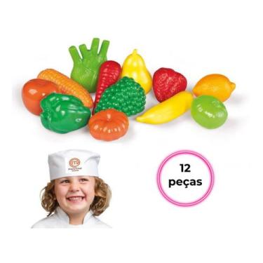 Imagem de Brinquedo Infantil Kit Cozinha Feirinha Frutas E Verduras - TATETI