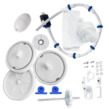 Imagem de Kit de reparo de reconstrução para limpador automático de piscina Polaris 280 com rodas e pneus, eixo de transmissão, rolamentos de turbina, mangueira de varredura, saco de filtro multiuso, varredura