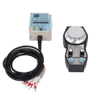 Imagem de Garosa Volante CNC Sem Fio Gerador de Pulso MPG de 5 Eixos Com Chave de Parada de Emergência para Fresadora de Torno Roteador CNC Distância de Transferência de 60 M 30 Dias de Vida útil Bateria