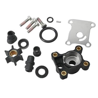Imagem de Kit de reparo do impulsor da bomba d'água 394711 para motor de popa de 8 a 15 HP com carcaça, fabricado a partir de 1974 (código: 18-3327, 0394711).