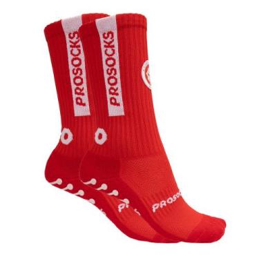 Imagem de Meia Unissex Prosocks Ultragrip Internacional Vermelho, Vermelho, G