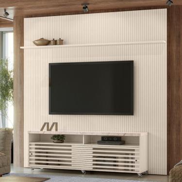 Imagem de Conjunto Painel E Estante Thundertop Calacata Off White