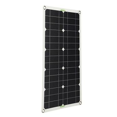 Imagem de Painel de Carregamento Solar de Silício de 100w Monocristalino, Kit de Carregador Portátil para Camping Marítimo de Barco, Leve e Ecológico