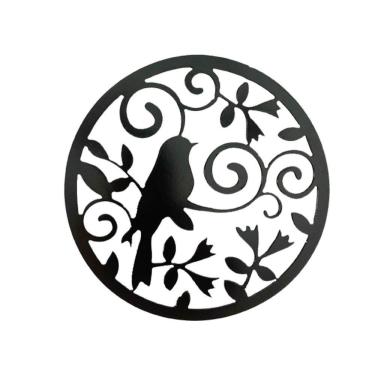 Imagem de Quadro Mandala Passsarinho Corte A Laser 24cm Diametro