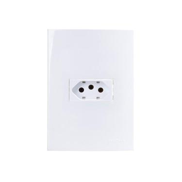 Imagem de Tomada Margirius Sleek 2p+t 20a Com Placa 4x2 Branca