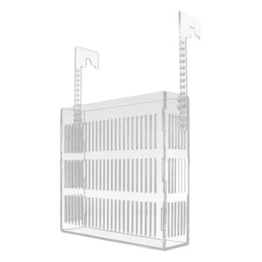 Imagem de Baoblaze Caixa de reprodução de aquário suspensa, suporte para plantas, incubadora de peixes, fácil de instalar, altura ajustável de 10 cm, caixa, 19x18x5cm