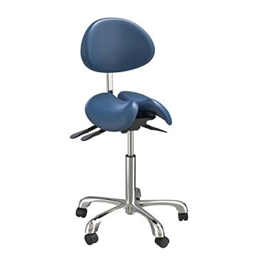 Imagem de LULUMAIC Banqueta de sela, estilo dividido, ergonômico, tabu, sela, sela, cadeira giratória ajustada