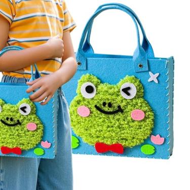 Imagem de Artesanato infantil feito à mão – Kit de artesanato de desenho animado, adereços engraçados de reunião, suprimentos de decoração de casa para habilidades motoras finas