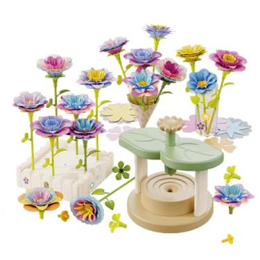 Imagem de Kit de artesanato de flores – Materiais para artesanato de flores | Conjunto de arte feito à mão para meninos e meninas de 4 a 8 anos, expositores de lojas, organizadores de casamentos, coordenadores