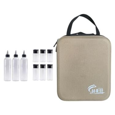 Imagem de Baoblaze Kit de 11 peças para temperos de camping, portátil, com 6 recipientes para pó e 3 para líquidos, ideal para trilhas e caminhadas.