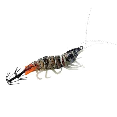 Imagem de Isca Artificial Para Lula - Equipamento De Que Brilha No Escuro,Iscas Para Lula Em Forma De Camarão - Para De Água Doce Em Lagos E Lagoas Para Férias Família De Noite E De