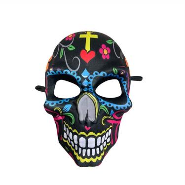 Imagem de Máscara de fantasia de cosplay para Halloween com impressão mexicana EVA 400g