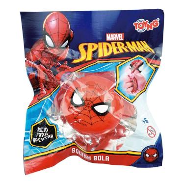 Imagem de Squish Bola Marvel Spider Man Toyng Macia para Apertar 6+ Anos 1 Unidade