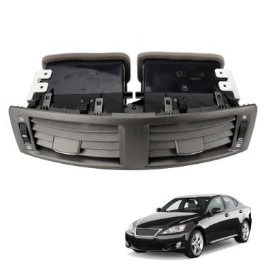 Imagem de Painel de ventilação de painel central 55670-53010 - Aquecedor CA de instrumento compatível com Toyota Lexus IS250 IS350 IS F 2006-2009, tomada de ar condicionado de painel com rodas manuais