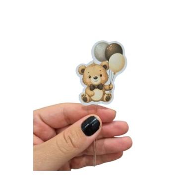 Imagem de Tags Topper para Doces Tema Ursinho — Decoração de Festa Infantil, Lembrancinha, Mesa de Doces Personalizada — Kit com 20 unidades