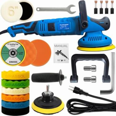 Imagem de KaQi, Politriz Dupla Ação 1050W Roto Orbital + Kit Polimento Auto Detailers KaQi 7150P-220v-KP14