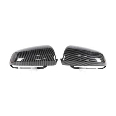 Imagem de Capa para espelho retrovisor lateral com padrão de fibra de carbono preta, compatível com Audi A3 S3 8P 05-08, A4 S4 B6 B7 8E 8H, A6 S6 C6 4F(1 pair Carbon look)