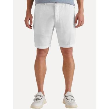 Imagem de Bermuda Reserva Masculina Casual Linho Branca Tamanho Calças:40