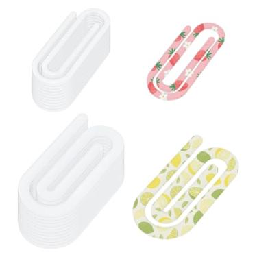 Imagem de WADORN Clipes de papel de sublimação jumbo em branco, 10 x 5 cm + 7,6 x 2,8 cm, clipes de papel de sublimação jumbo, clipes de papel de sublimação em branco, transferência de calor grande para