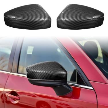 Imagem de ANFOKAS Compatível com Mazda CX-5 Accessories 2025 2024 2023 2022 2021 2020 2019 2018 2017 Sporty Car Exterior Porta Lateral Retrovisor Tampa Protetor - Estilo Fibra de Carbono