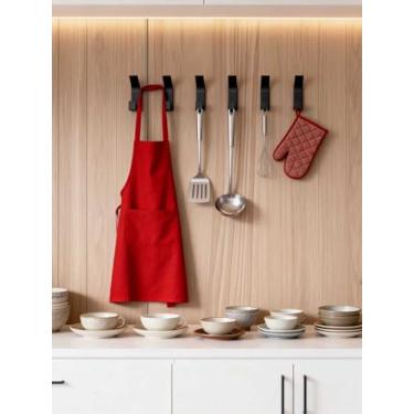 Imagem de Pacote com 5 ganchos de parede sem broca criativos para casacos, chapéus e toalhas, para banheiro, entrada, armário e porta do quarto