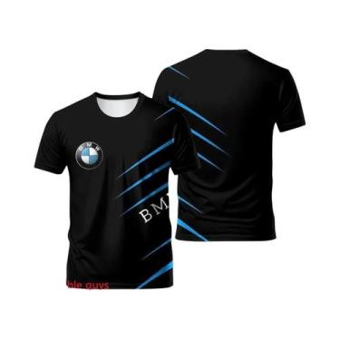 Imagem de Camiseta Esportiva De Manga Curta BMW Para Homens, Performance De Verã