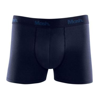 Imagem de Cueca Boxer Algodão Pima Mash, Azul marinho, M