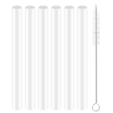 Imagem de Joshey 6 canudos de substituição compatíveis com garrafa de água CamelBak Eddy de 355 ml, com 1 escova de limpeza para copo CameIBak Kids de 340 g