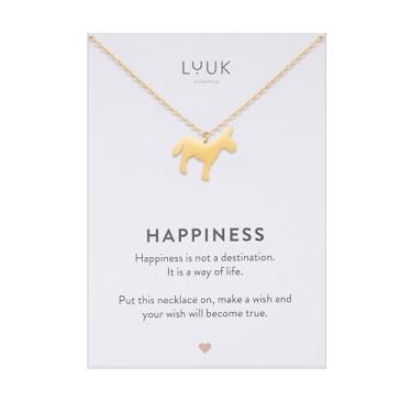 Imagem de LUUK LIFESTYLE Colar de aço inoxidável com pingentes fofos, asas de anjo, baleia, baguete, pinha, coelho, abelha, pato, flor, presentes para mulheres, 48 cm ajustável, design minimalista, prata | ouro