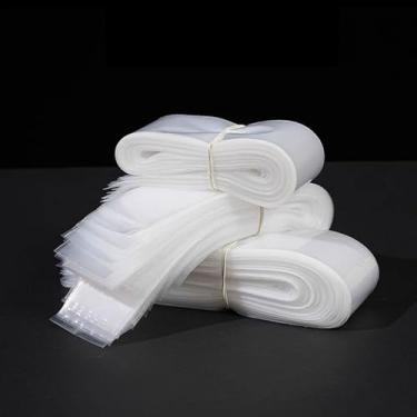 Imagem de Mangas de plástico transparente de 2,36 mm para pôsteres e plantas - Sacos de armazenamento longos e planos abertos, proteção à prova d'água para itens grandes e estreitos, obras de arte, documentos