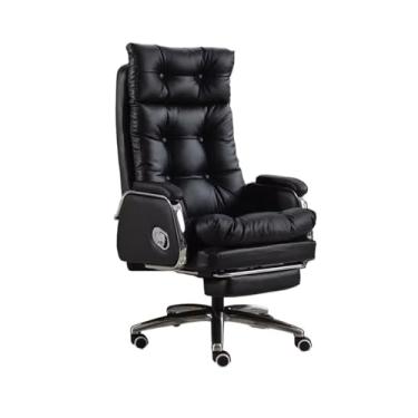 Imagem de Cadeira de escritório executiva luxuosa confortável para almoço, cadeira de escritório reclinável, cadeira de escritório, giratória, para computador, cadeira de escritório executiva (marrom)