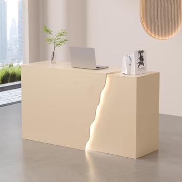 Imagem de Mesa de recepção, mesa de recepção, mesa de recepção com balcão, mesa de recepção moderna, mesa de recepção pequena, recepção, balcão de recepção, mesa de recepção em pé, balcão de salão, recepção