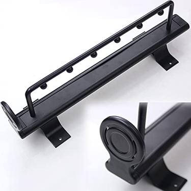 Imagem de Vara de manobrista de armário de 35,5 cm – suporte de pendurar para camisas, calças e gravatas – Rack organizador de roupas deslizante multifuncional – Solução de montagem superior que economiza