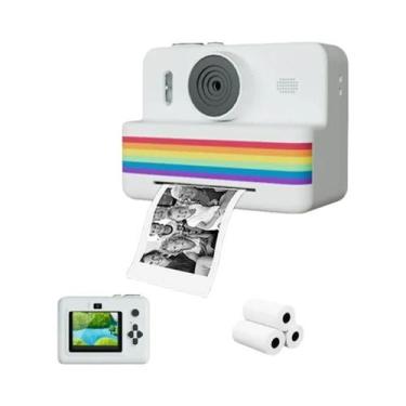 Imagem de Câmera Digital Infantil Portátil Com Impressora Térmica Instantânea De