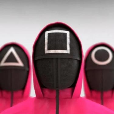 Imagem de Máscara de Fantasia Squid Game Round 6  Front Man e Jogadores  Cosplay