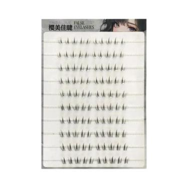 Imagem de Cílios Postiços Naturais Estilo Coreano 4-6mm Sem Cola Para Uso Diário