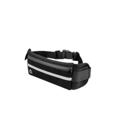 Imagem de Pochete Fitness Impermeável Corrida Academia Celular Preto Cor:Preto -