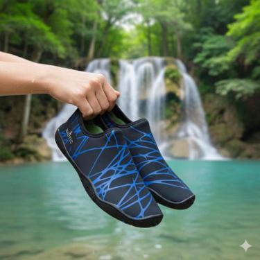 Imagem de Sapatilha Masculina feminina Aquatica Nautica Neoprene Esportiva Solad