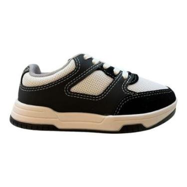 Imagem de Tenis Infantil Menino Molekinho Casual Retrô Camurça Amarração 2852.117 Branco-Masculino