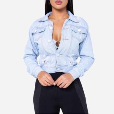 Imagem de Jaqueta Jeans Feminina | Denim | Brim-Feminino