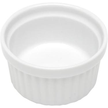 Imagem de Ramequim Canelado 50ml de Porcelana Classic Branco 6x4cm Lyor para Ser