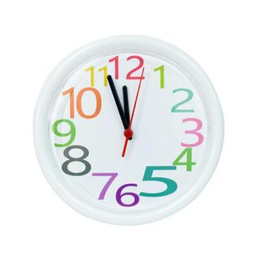 Imagem de Relógio de parede poliestireno 24cm - Fmart, D
