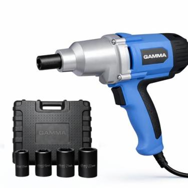 Imagem de Chave de Impacto 900W 127V com 3 Soquetes 17 19 21mm Encaixe, Elétrica