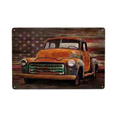 Imagem de Placas De Metal Vintage Decorativas De Parede Com Temática De Ferramen