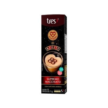 Imagem de Café em Cápsulas 3 Corações Baileys Supremo Macchiato 10 und, 10 Cápsu