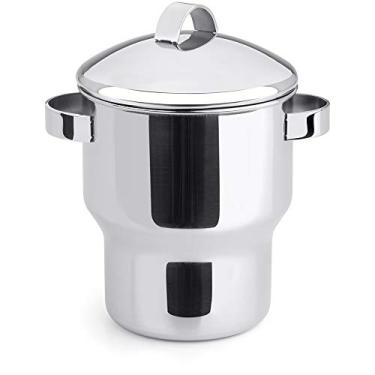 Imagem de Forma, 803073, Panela Cuscuz 1.3L Cuscuzeira com Alças Laterais Tampa e Tela Perfurada, cor Inox, Aço